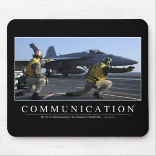 Communication: Inspirational Quote Mouse Mat