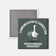 Communication Is Connection Speech Language Goose Magnet