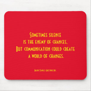 Communication Mouse Mat