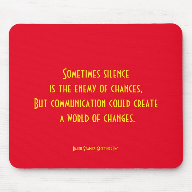 Communication Mouse Mat (Front)