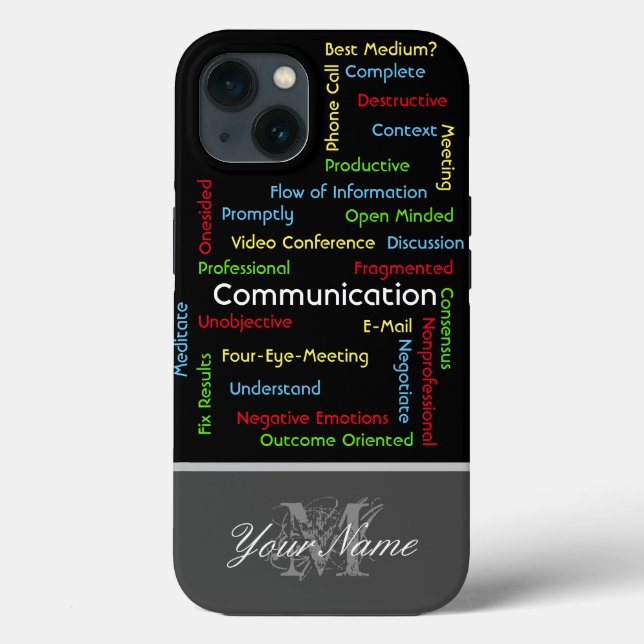 Communication terms for Projectmanagers Case-Mate iPhone Case (Back)