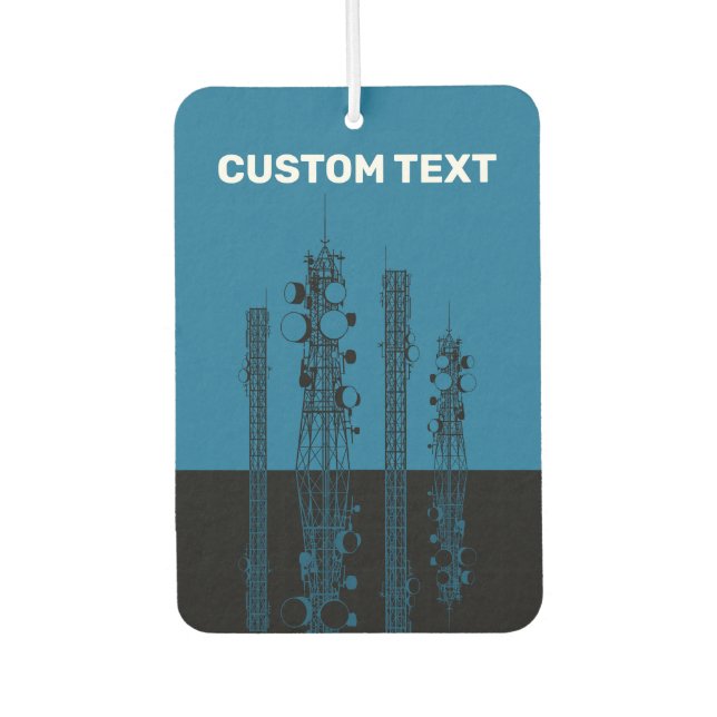 Communication Towers Car Air Freshener (Front)