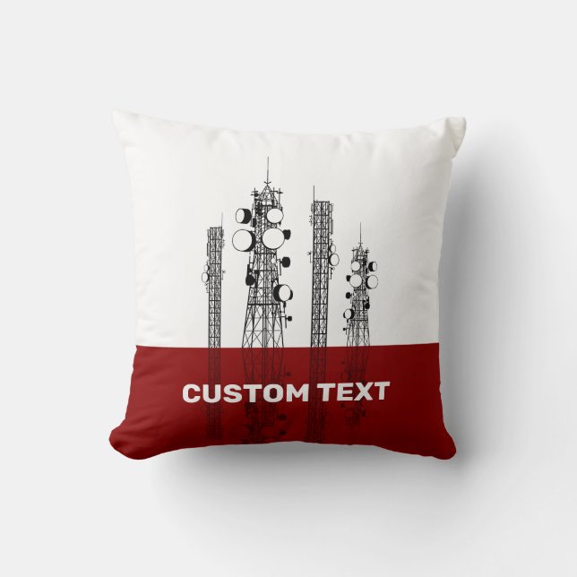 Communication Towers Cushion (Front)