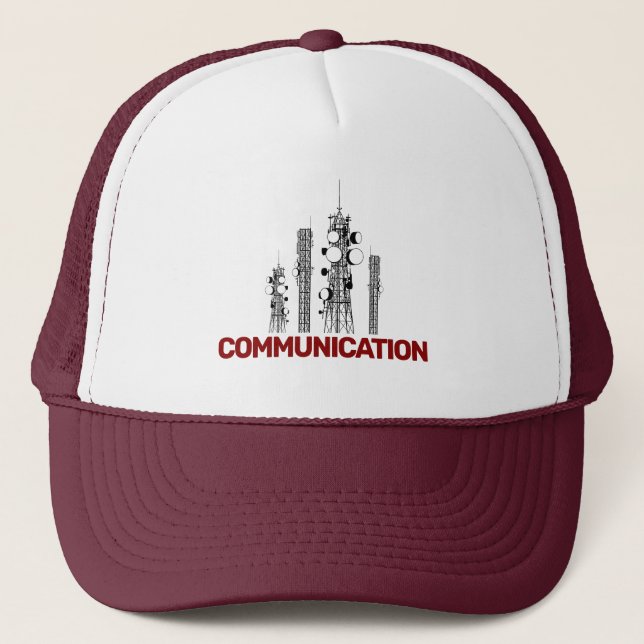 Communication Towers Trucker Hat (Front)