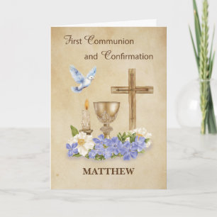 Communion and Confirmation RCIA Congratulations Card