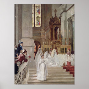 Communion at the Church of the Trinity, 1877 Poster
