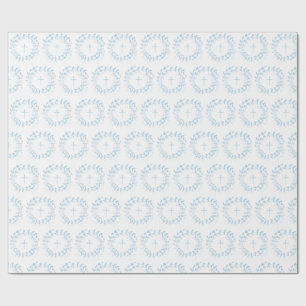 Communion Blue Wreath and Cross Wrapping Paper