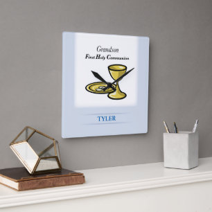 Communion Body and Blood Grandson Square Wall Clock