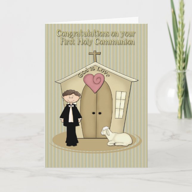 Communion Boy Card (Front)