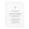 Communion Boy Minimalist with Faux Gold Cross