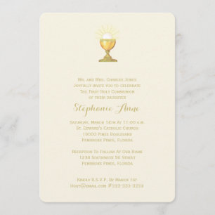 Communion Chalice Invitation