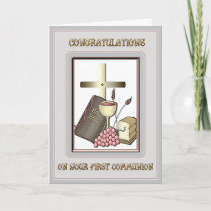 Communion Congratulations Card