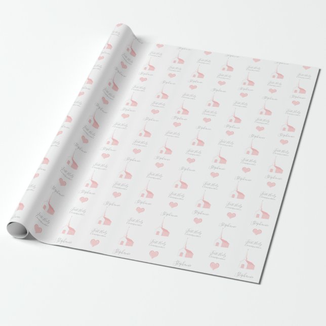 Communion Day Church Wrapping Paper (Unrolled)