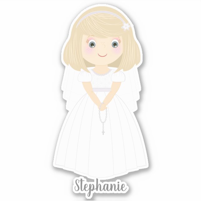 Communion Dove Blonde Girl (Front)