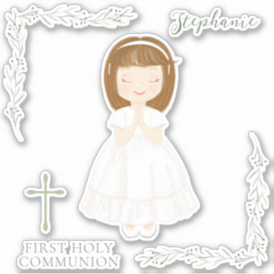 Communion Girl Praying 