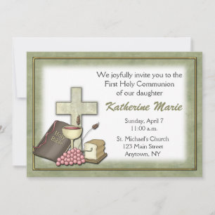 Communion Green Invitation