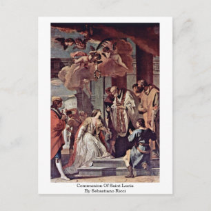 Communion Of Saint Lucia By Sebastiano Ricci Postcard