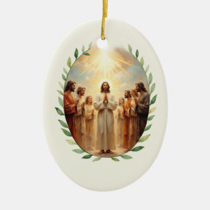 Communion of Saints God's Peace and Blessings Ceramic Tree Decoration