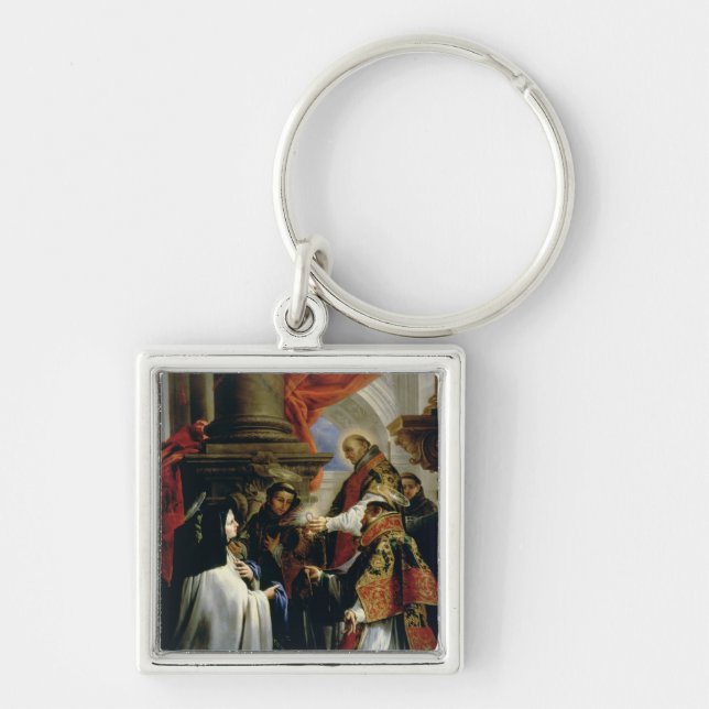 Communion of St. Teresa of Avila  c.1670 Key Ring (Front)
