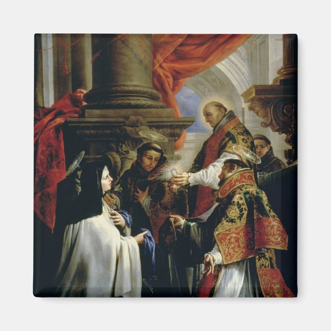 Communion of St. Teresa of Avila  c.1670 Magnet (Front)