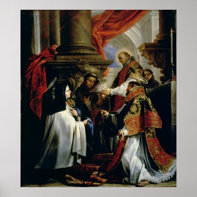 Communion of St. Teresa of Avila  c.1670 Poster (Front)