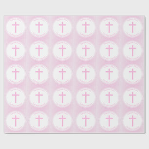 Communion Pink Watercolor Wrapping Paper
