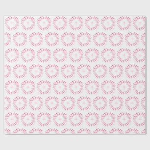 Communion Pink Wreath and Cross Wrapping Paper