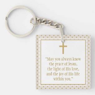 Communion Prayer Key Ring