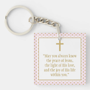 Communion Prayer Key Ring