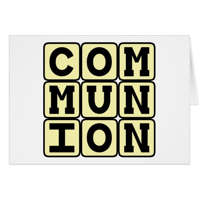Communion, Religious Sacrament (Front Horizontal)