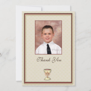 Communion Thank You Photo Card