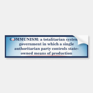 Communism Defined Bumper Sticker