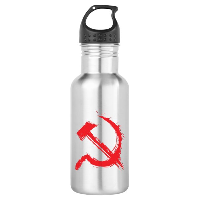 Communism symbol Soviet 710 Ml Water Bottle (Front)