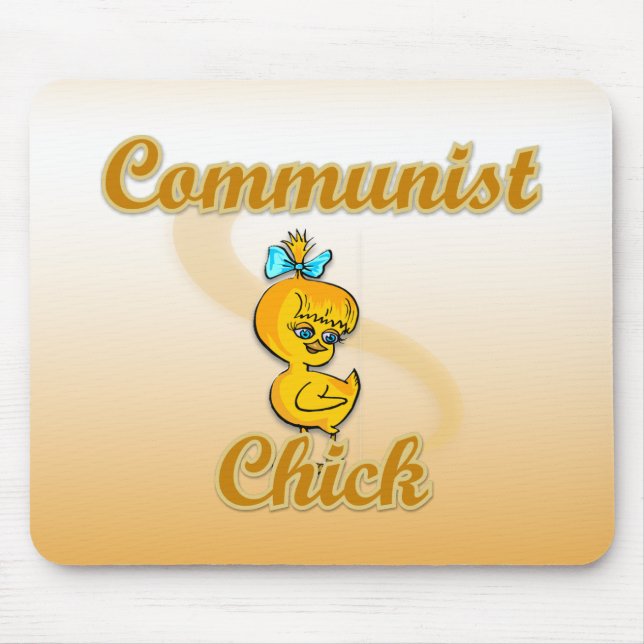 Communist Chick Mouse Mat (Front)
