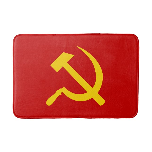 Communist Flag Bath Mat (Front)