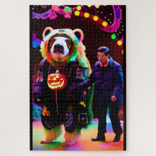 Communist Halloween Party Time - Ken Gauge Art Jigsaw Puzzle