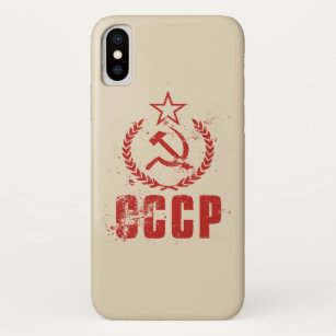 Communist Hammer & Sickle Flag iPhone X Cases