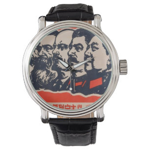 Communist Heads Propaganda Chairman Mao Stalin Watch