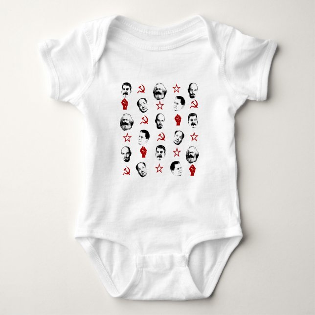 Communist Leaders Baby Bodysuit (Front)