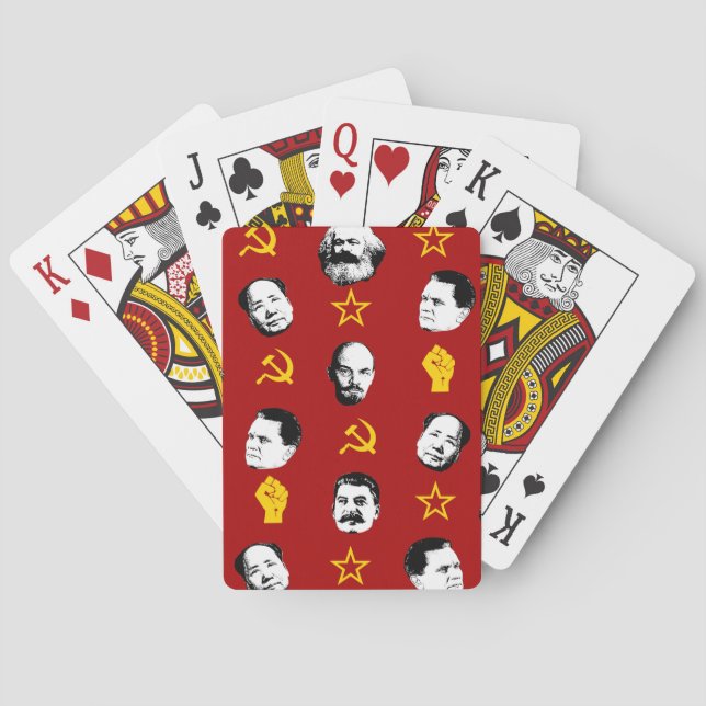 Communist Leaders Playing Cards (Back)