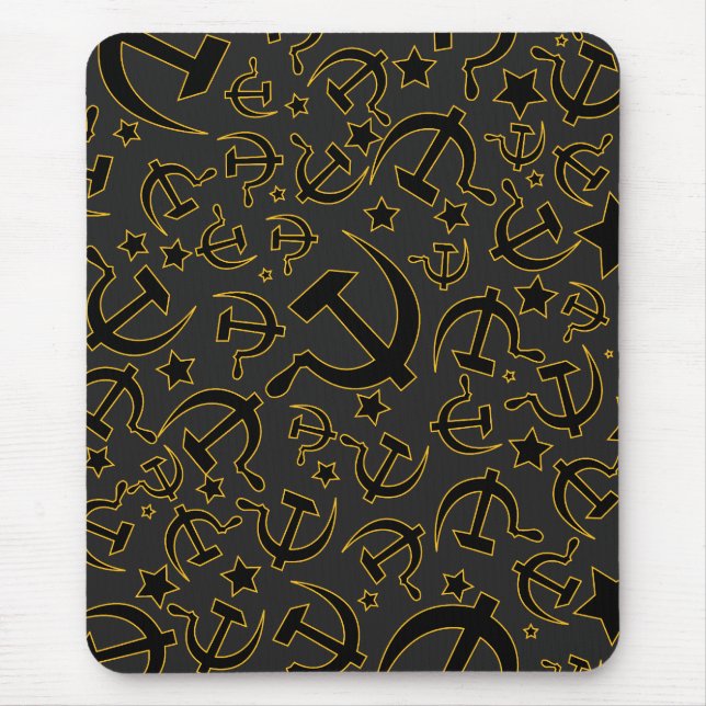Communist Mouse Mat Dark (Front)