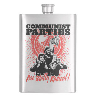 Communist Parities Are Totally Radical Hip Flask