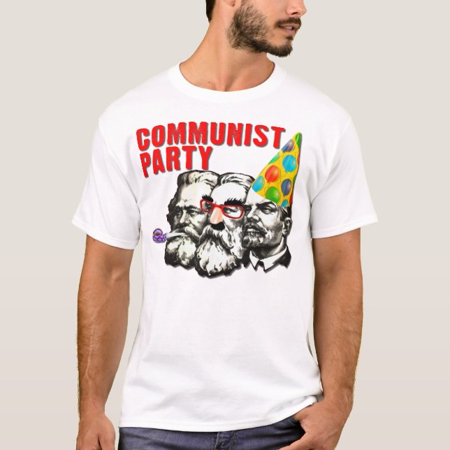 Communist Party Funny Spoof T-Shirt (Front)