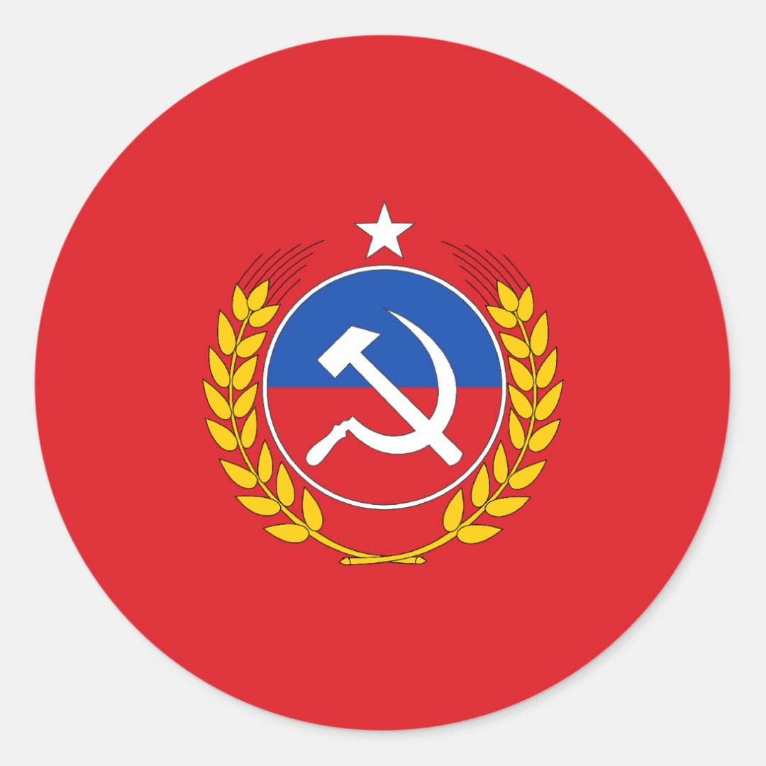 Communist Party Of Chile Chile Flag Classic Round Sticker Zazzle