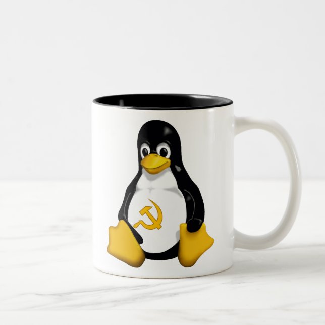 Communist Penguin ( Linux ) Coffee Mug (Right)
