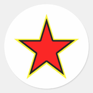 Communist Red Star Classic Round Sticker