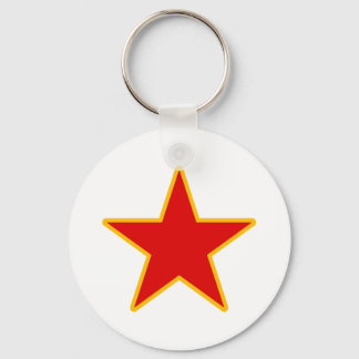Communist Red Star Key Ring
