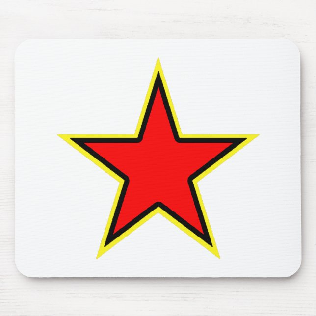 Communist Red Star Mouse Mat (Front)