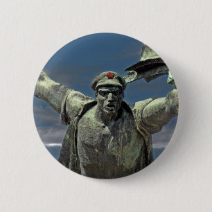 Communist Worker/Revolutionary (3) 6 Cm Round Badge