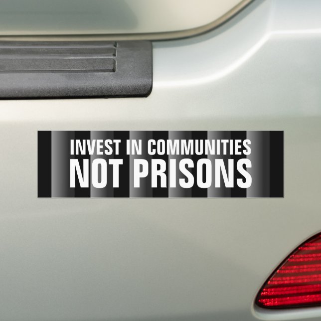 Communities Not Cages Bumper Sticker (On Car)